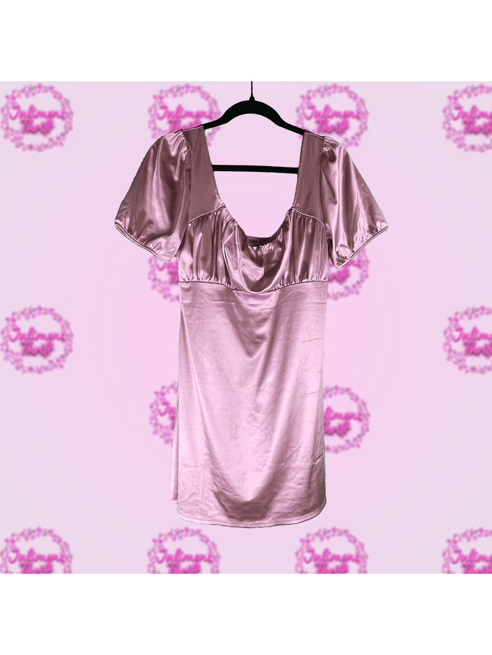 Divided Satin Rose Dress